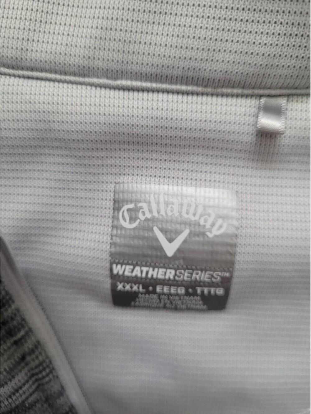 Callaway Weather Series Vest Grey/White Heathered Mens 3x 1/4Zip Golf Activewear - Picture 4 of 9